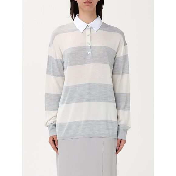 Theory Polo Shirt Woman Grey